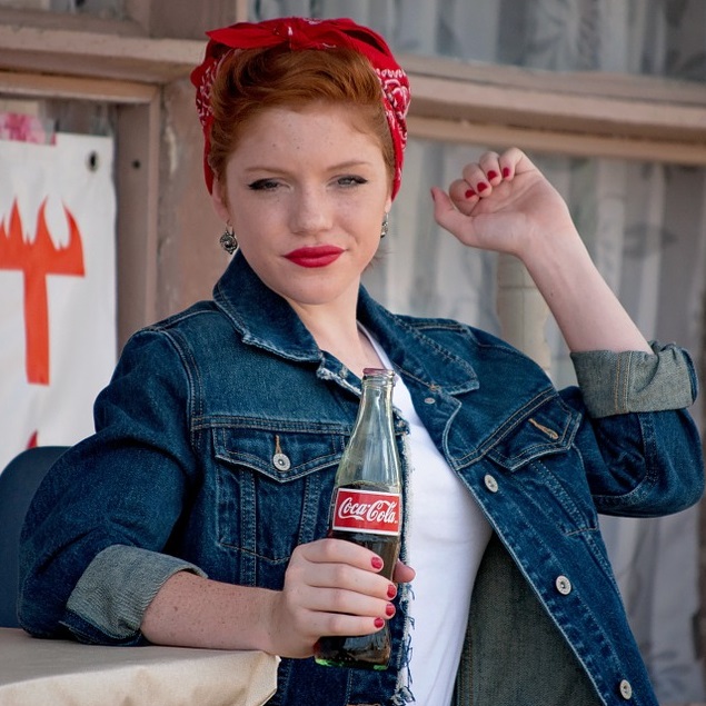 Rockabilly Girl vs Coca-Cola, Rockabilly Girl, vintage Pin…